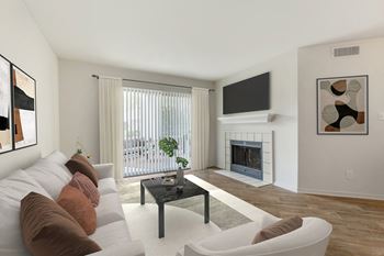 Living room with tv
